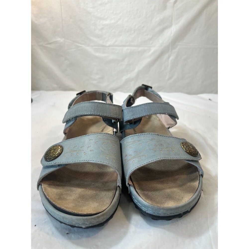 Barefoot Freedom Womens Walkabout Adjustable Sport Sandals Shoes Blue size 8